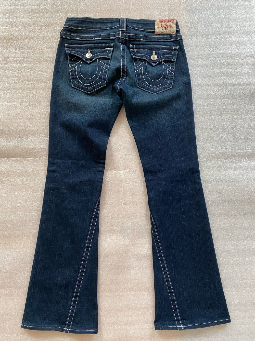 Vintage True Religion Joey Twisted Flare Jeans
Dark Wash Denim Women's Size 27